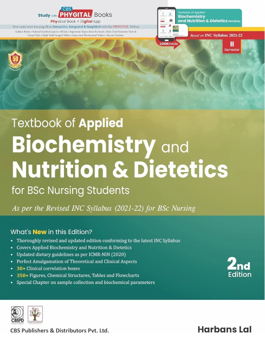 Textbook of Applied Biochemistry and Nutrition & Dietetics for bsc nursing students 